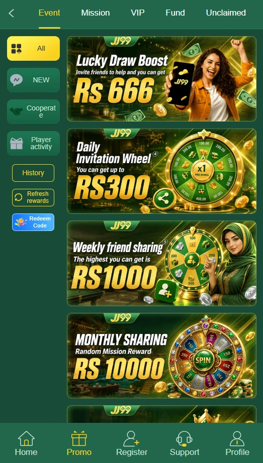 JJ99 Game Bonuses